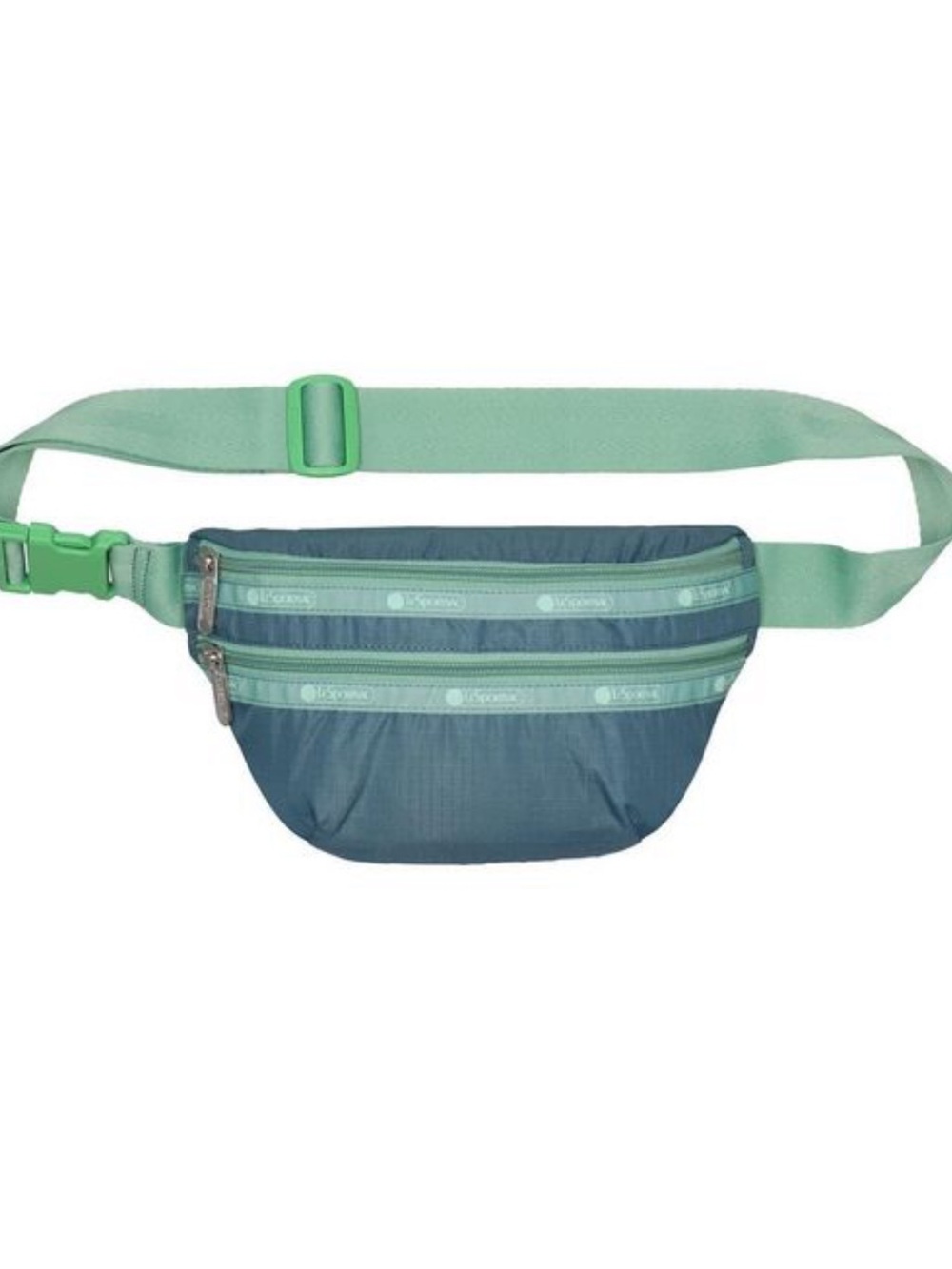NWT LeSportsac Everyday Ripstop Belt Bag in indigo mint green